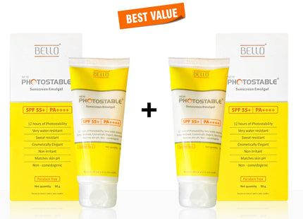 New Photostable Sunscreen Emulgel SPF 55+/PA++++