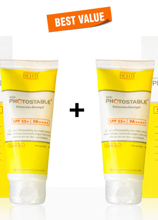 New Photostable Sunscreen Emulgel SPF 55+/PA++++