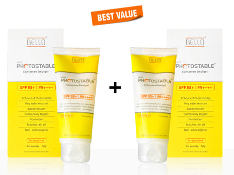 New Photostable Sunscreen Emulgel SPF 55+/PA++++