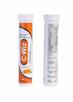 C-Wiz – Immunity Booster Orange Flavoured 20 Effervescent Tablets