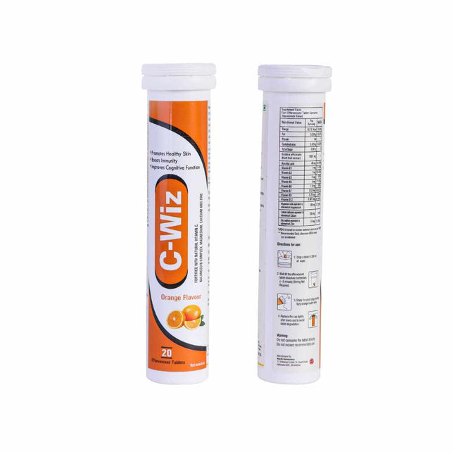 C-Wiz – Immunity Booster Orange Flavoured 20 Effervescent Tablets