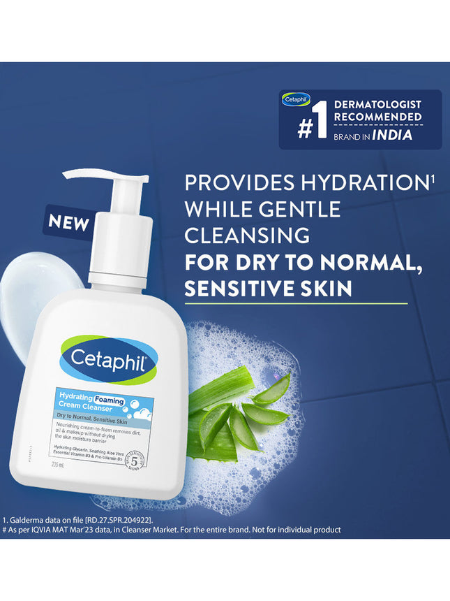 Cetaphil Hydrating Foaming Cream Cleanser 236ml
