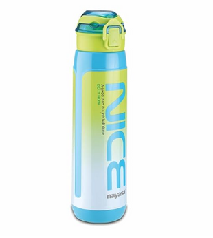 Nayasa Unbreakable Turbo Water Bottle-700- BPA Free, Leak-Proof Water Bottle Ideal for Office, Sports, School, Gym- Small, 600 ML, Sky Blue