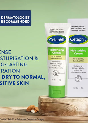 Cetaphil Moisturizing Cream, 80gm