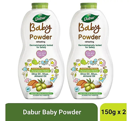 DABUR BABY POWDER 150gms Pack of 2