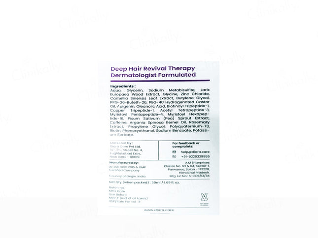 Diara Ronagen+ Advanced Penta-Peptide Hair Serum – 50 ml