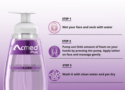 acmed plus foaming face wash