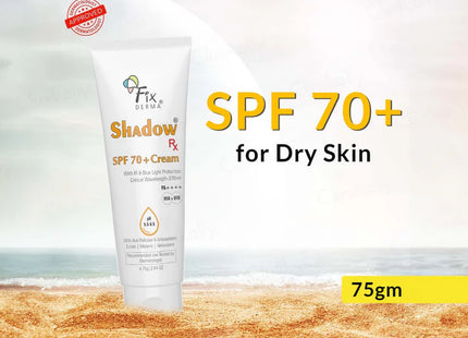 Fixderma shadow rx Sunscreen Cream SPF 70+ 75g