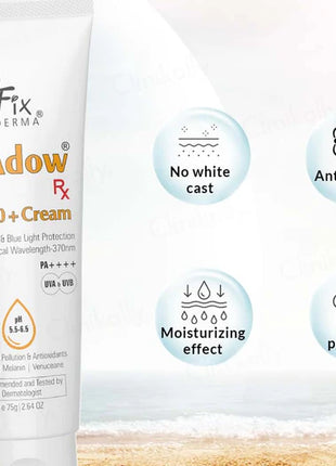 Fixderma shadow rx Sunscreen Cream SPF 70+ 75g