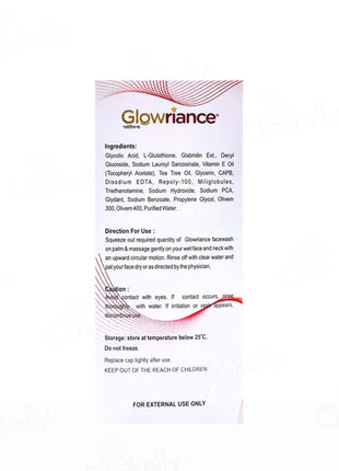 New Glowriance skin renewing face wash 100ml pack of 2