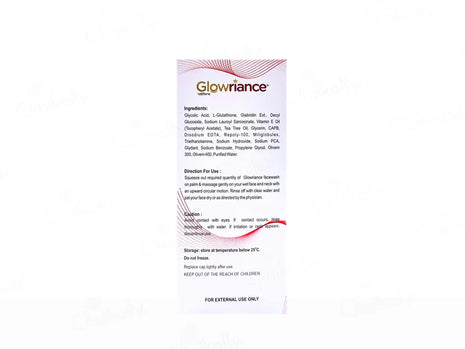 New Glowriance skin renewing face wash 100ml