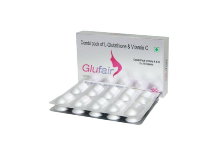 Glufair Combi Pack of L-Glutathione and Vitamin C Tablet