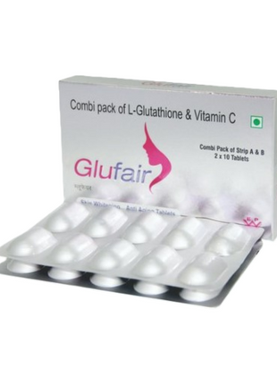 Glufair Combi Pack of L-Glutathione and Vitamin C Tablet