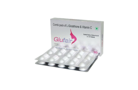 Glufair Combi Pack of L-Glutathione and Vitamin C Tablet