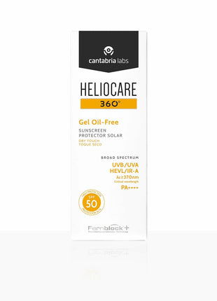 Heliocare 360 Gel Oil-Free Sunscreen Protector Solar Dry Touch SPF 50/PA++++