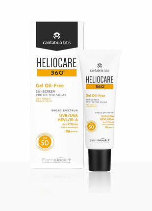 Heliocare 360 Gel Oil-Free Sunscreen Protector Solar Dry Touch SPF 50/PA++++