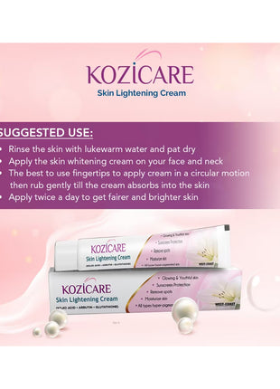 Kozicare skin lightening cream 15g