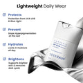 Seekcaus Lumiveil Hyperpigmentation Sunscreen SPF 50 PA++++ | Prevents Hyperpigmentation Recurrence | Blue Light Protection | Alpha Arbutin | Lightweight Fluid Sunscreen | Broad Spectrum UVA UVB Protection | 50ml