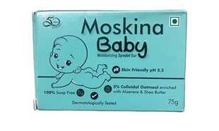 Moskina Baby Moisturizing Syndet Bar 75gm | Pack of  3