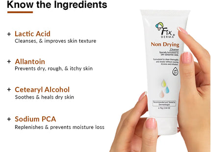 Fixderma non drying cleanser 75g