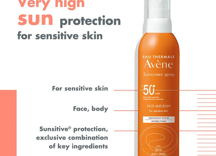 Avene EAU thermale spf 50 spray 200ml