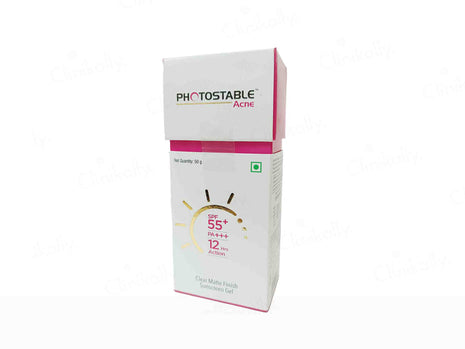 Photostable Acne Sunscreen Gel SPF 55+ PA+++ 50gm | Pack of 1