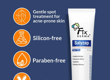 Fixderma salyzap lotion for acne 20ml night time