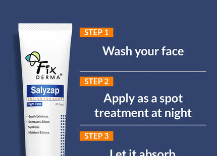 Fixderma salyzap lotion for acne 20ml night time