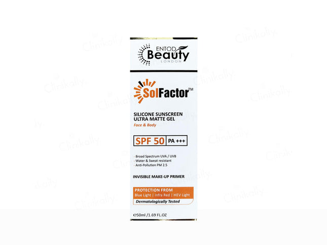Solfactor ultra matte sunscreen gel 50ml