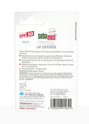 Sebamed Lip Defense Triple Protection SPF 30