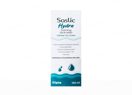 Saslic Hydra Foaming Cream-To-Foam Face Wash 100ML