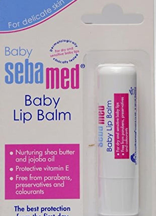 SebaMed Baby Lip Balm, 4.8g, White KarissaKart