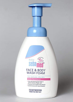 Sebamed Baby Face & Body Wash Foam|Ph 5.5|With Panthenol & natural Bisabolol| For delicate, dry skin KarissaKart