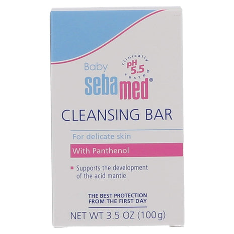 Sebamed Baby Ultra Mild Cleansing Bar - Hypoallergenic Non-irritating Cleanser with Vitamins and Amino Acids 3.5 Ounces (100g) (1) KarissaKart