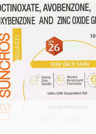 Suncros AquaGel Sunscreen SPF 26