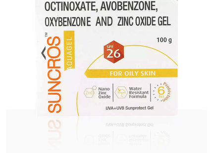 Suncros AquaGel Sunscreen SPF 26 100g