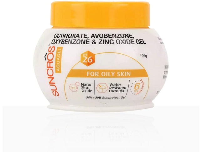 Suncros AquaGel Sunscreen SPF 26 100g