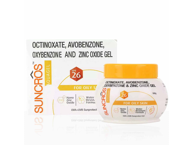 Suncros AquaGel Sunscreen SPF 26 100g