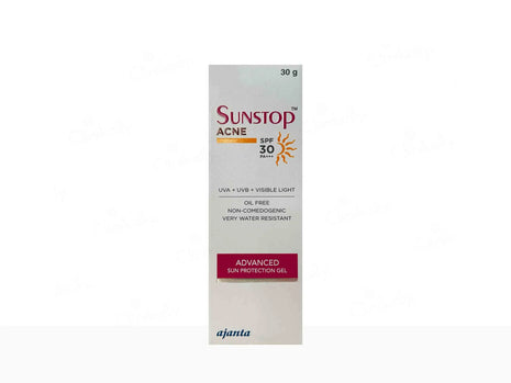 Sunstop Acne Gel Spf 30  30 gm