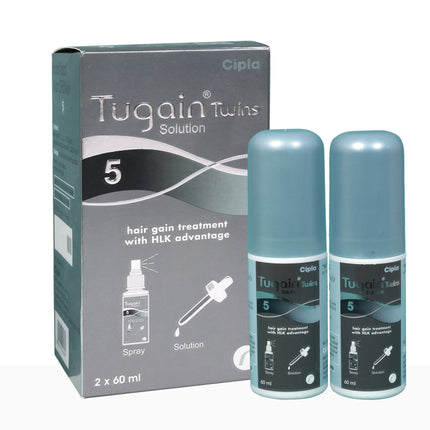 Tugain Twins 5% Solution 60ml pack of 2