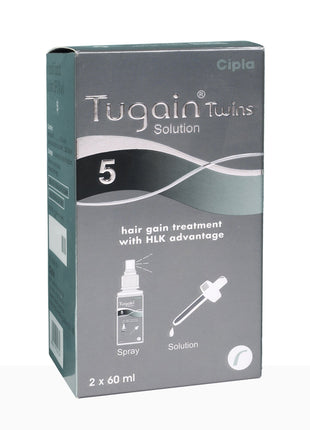 Tugain Twins 5% Solution 60ml pack of 2