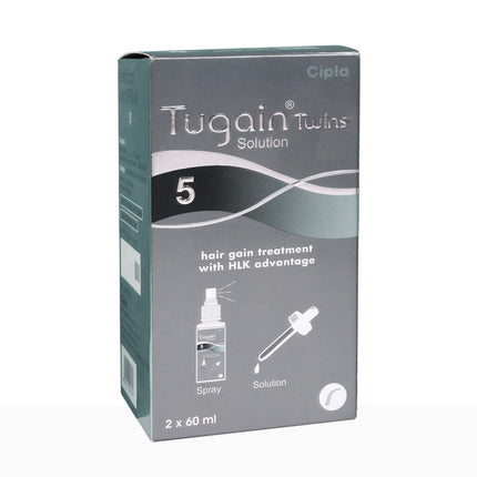 Tugain Twins 5% Solution 60ml pack of 2