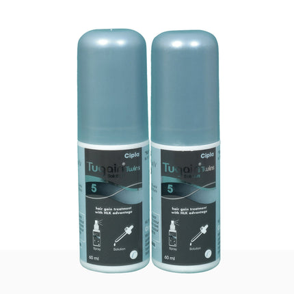 Tugain Twins 5% Solution 60ml pack of 2