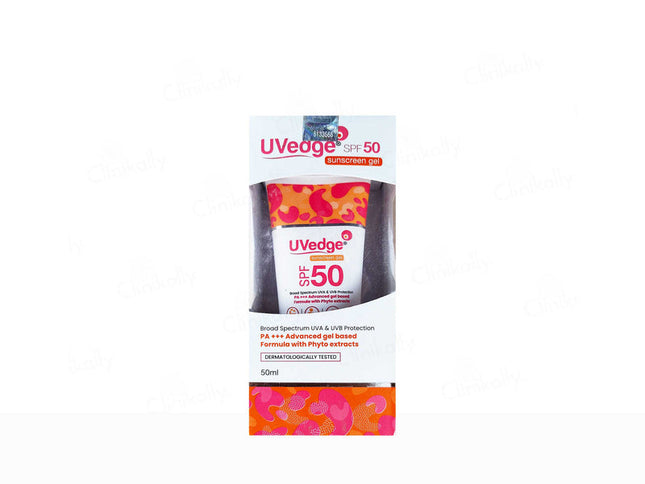 Uvedge Spf 50 Sunscreen Gel 50ml