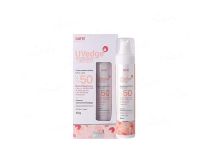 Uvedge Tinted Susncreen spf 50 lotion 50gm