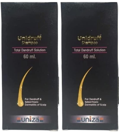 Unidruff Shampoo Anti Dandruff Shampoo (60ML)-Pack Of 2 KarissaKart