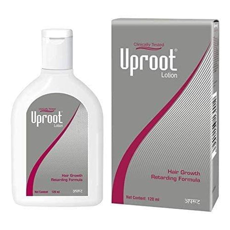 Uproot Lotion Hair Growth Retarding Formula, Reduces Unwanted Hair Growth, White, 120 ml KarissaKart