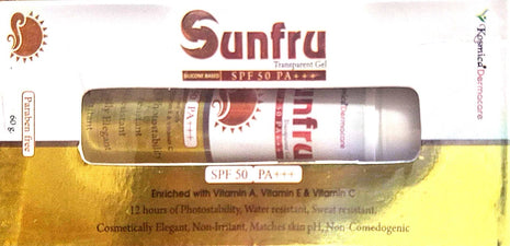 Sunfru transparent gel spf 50 pa+++ 60g