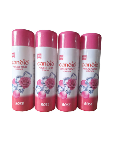 Candid prickly heat powder rose 120gm Pack of 4