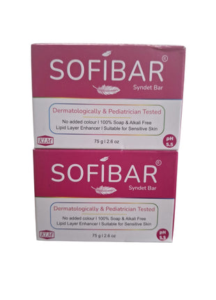 NEW Sofibar syndet bar 75g pack of 2